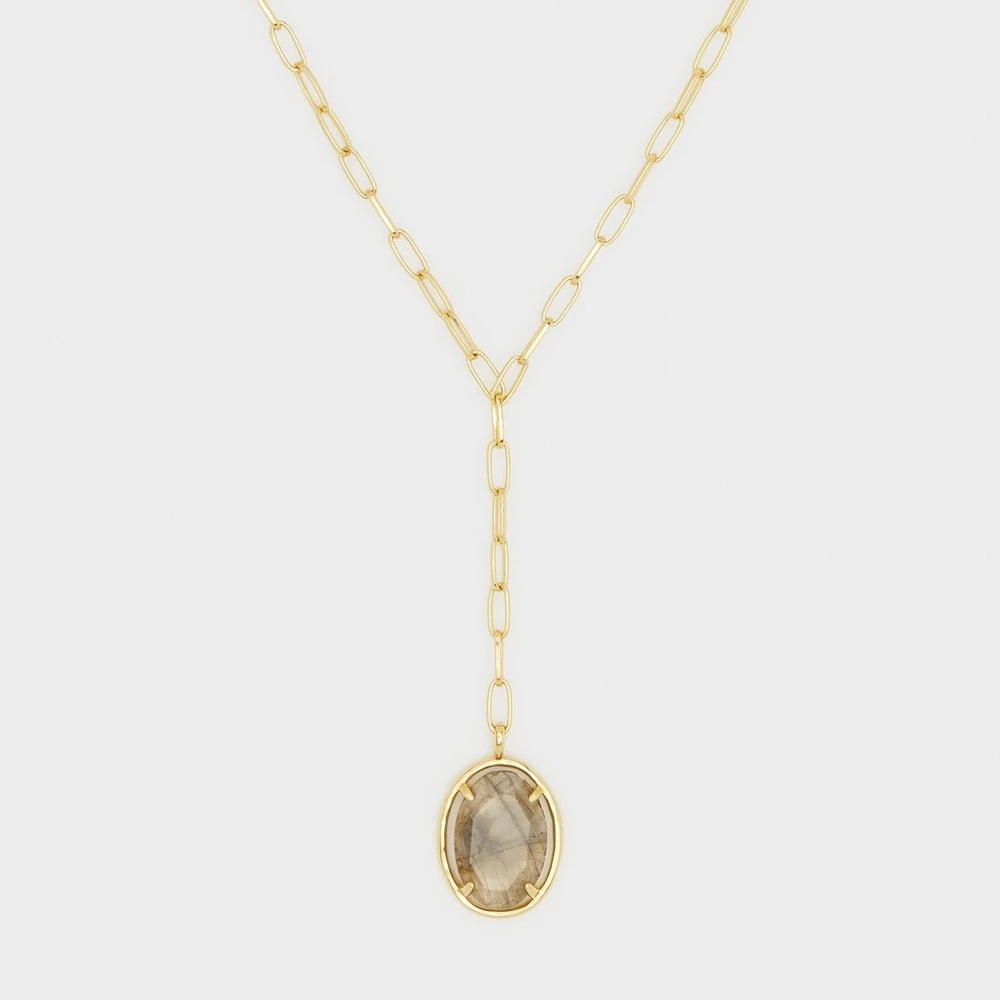 Gorjana Riviera Labradorite Lariat Necklace